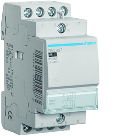 ESC427 HAGER Schütze,25A,2S+2Ö,230V Produktbild front M