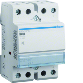 ESD263S HAGER Brummfrei Schütze , 63A, 2S, 24V Produktbild front M