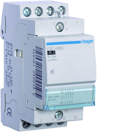 ESD426S HAGER Brummfrei Schütze , 25A, 4Ö, 24V Produktbild front M
