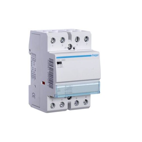 ESL440 HAGER Schütze , 40A, 4S, 12V Produktbild Front View L