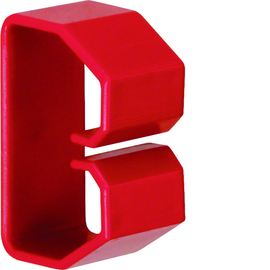 HN370503 HAGER Drahthalteklammer 37050,rot Produktbild front M