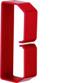 HN501003 HAGER Drahthalteklammer 50100,rot Produktbild front M