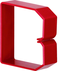 HN750753 HAGER Drahthalteklammer 75075,rot Produktbild front M