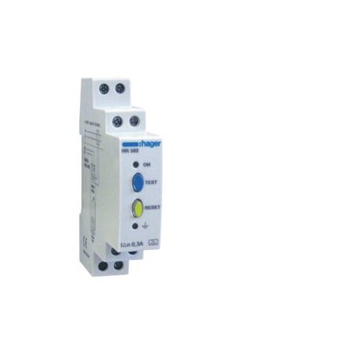 HR502 HAGER FI-Relais 300mA ohne Zeitverzögerung Produktbild Front View L