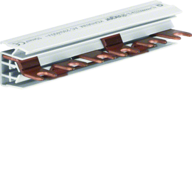 KDN363M HAGER Phasenschiene 3P Gabel 10mm² 63A 6M Produktbild front M