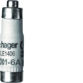 LE1406 HAGER Sicherung D01 E14 6A 400V gG Produktbild front M