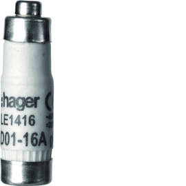 LE1416 HAGER Sicherung D01 E14 16A 400V gG Produktbild front M