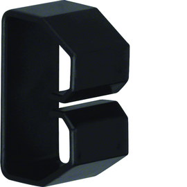 LK370503 HAGER Drahthalteklammer 37050,schwarz Produktbild front M