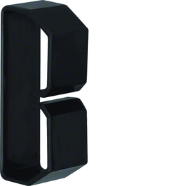 LK370753 HAGER Drahthalteklammer 37075,schwarz Produktbild front M