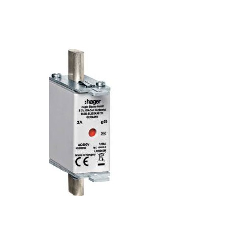 LNH0040M HAGER NH-Sicherungseinsatz NH000 gG 500V 40A Produktbild Front View L