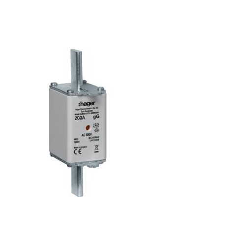 LNH1200M HAGER NH-Sicherungseinsatz NH1 gG 500V 200A Produktbild Front View L