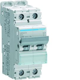 NBN225 HAGER LS-Schalter 2polig 10kA B-25A 2M Produktbild front M