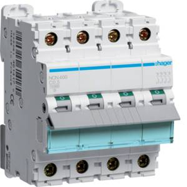 NCN400 HAGER LS-Schalter 4polig 10kA C-05A 4M Produktbild