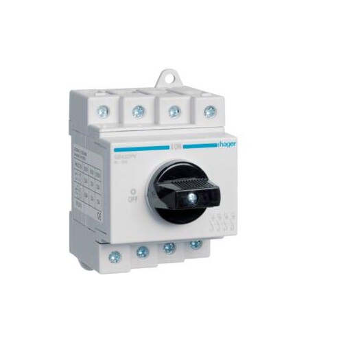 SB432PV HAGER Ausschalter DC, 4-polig, 1000V, 32A Produktbild Front View L