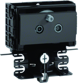 SL200559489011 HAGER Gerätetr Techn SL20055 BK/TV DD graphits Produktbild front M