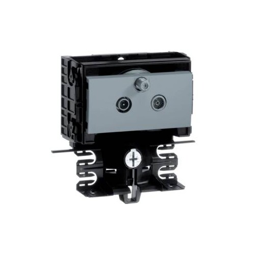SL20055948D1 HAGER Gerätetr Techn SL20055 BK/TV DD Dekor al Produktbild Front View L