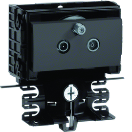 SL200559499011 HAGER Gerätetr Techn SL20055 BK/SAT ED graphit Produktbild front M