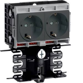 SL200809409011 HAGER Gerätetr Techn SL20080 2xSTD grahitschwa Produktbild