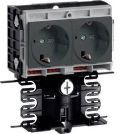 SL20080940D1 HAGER Gerätetr Techn SL20080 2xSTD Dekor alu Produktbild front M