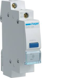 SVN134 HAGER LED Leuchtmelder blau 12+48V AC+DC 1PLE Produktbild front M