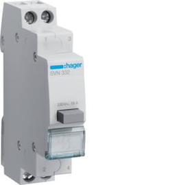 SVN332 HAGER Druckschalter 16A 2S 230V AC 1PLE Produktbild front M
