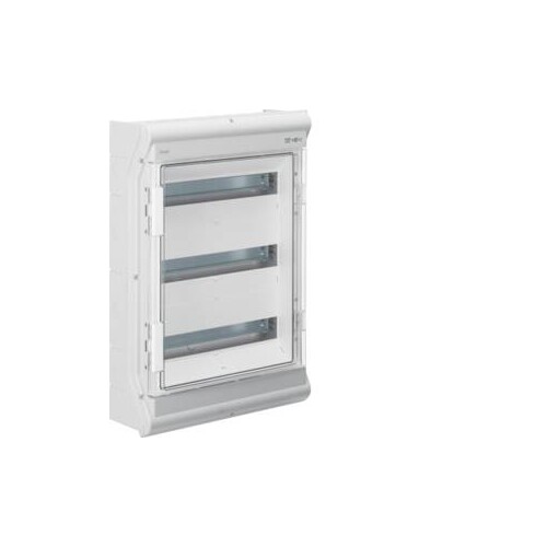VE318PN HAGER Vector IP65, 3x18 PLE, UV-stabil, LE Produktbild Front View L