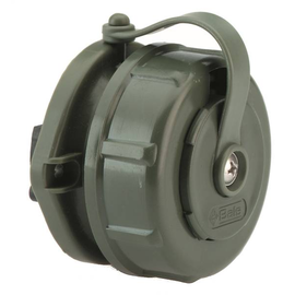 89899895 BALS 7115 Anbausteckdose gerade Schuko grün Flansch DM65x72mm 2f. Bef. Produktbild front M