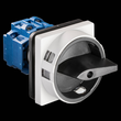 KG10BT103/01E K&N Hauptschalter 20A 3p. Sperrgriff sw/grau Fronteinbau 64x64 Produktbild