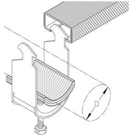 079438 Puk Pohlschelle K12 H-IW 8-12mm mit Isolierwanne Produktbild