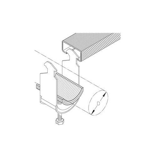 079438 Puk Pohlschelle K12 H-IW 8-12mm mit Isolierwanne Produktbild Front View L