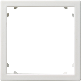 028303 GIRA Adapterrahmen 45x45 quadratisch System 55 Reinweiß Produktbild front M