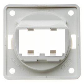 945592509 BERKER INTEGRO Tragplatte für 2 MINI-COM Module, polarw Produktbild