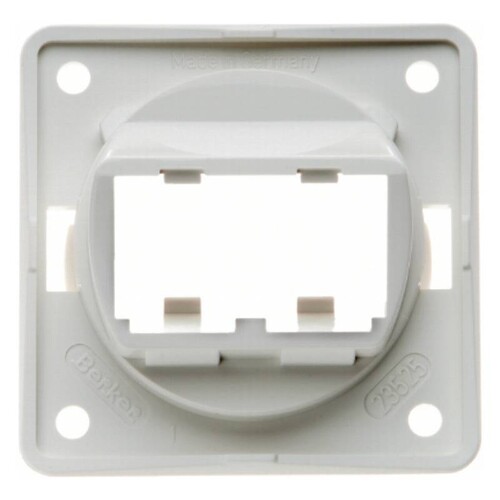 945592509 BERKER INTEGRO Tragplatte für 2 MINI-COM Module, polarw Produktbild Front View L