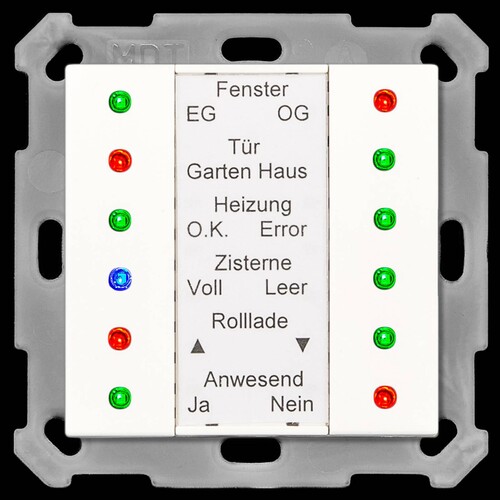 SCN-LED55.01 MDT LED Anzeige 55mm reinweiss matt Produktbild Front View L