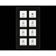 RF-GTT8S.01 MDT KNX RF Funk Glastaster 8-Fach Plus m.Aktor +Temperatursensor sw Produktbild
