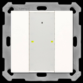 RF-TA55A2.01 MDT KNX RF+Funk Taster 2-F Plus m.Aktor reinweiß glänzend Produktbild