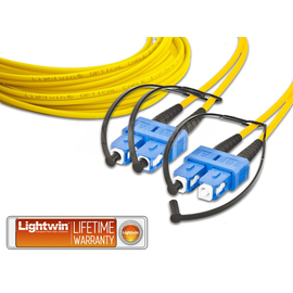 LDP-09 SC-SC 10.0 LIGHTWIN IT-Patchk.LWL Kst.OS1 EM SC/SC 10m Produktbild