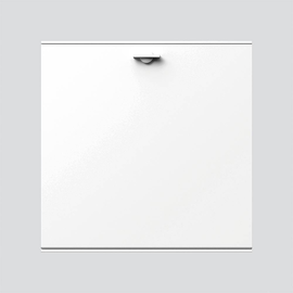 017499 SIEDLE AFM 611-4/4-0 W Ablagefach Modul mit vorderseit. Entnahmetür weiß Produktbild front M