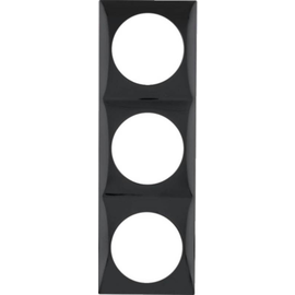 918192510 BERKER INTEGRO FLOW Rahmen 3fach schwarz glänzend Produktbild