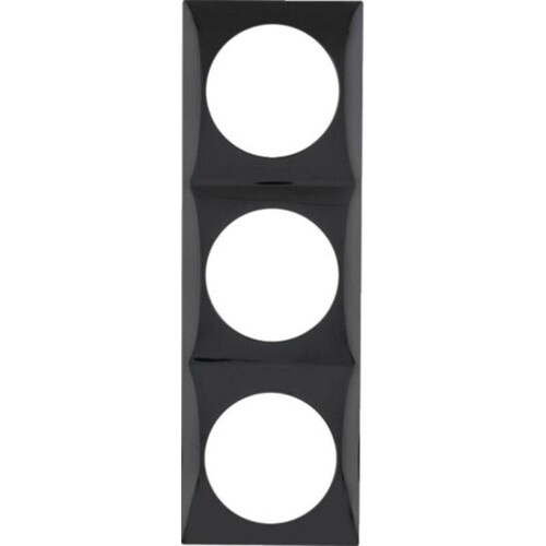 918192510 BERKER INTEGRO FLOW Rahmen 3fach schwarz glänzend Produktbild