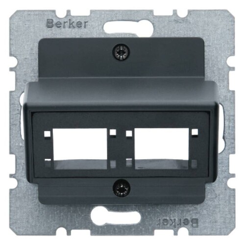 14721606 Berker BERKER B.x Zstk.f.1 od.2 Einzelmodule RJ45 Reichle De-Massar Produktbild Front View L