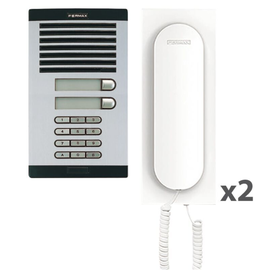 F36040 Fermax City Kit m. Code 2 Fam. Türstation UP, silber m.Telefone F3393 Produktbild front M