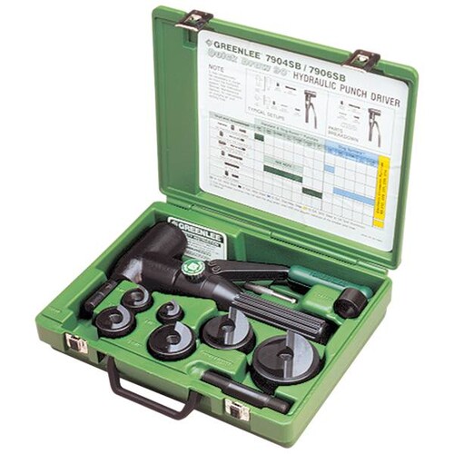 50356160SET GREENLEE Slug Buster Hand- Hydraulik Stanzenset M16-40 gewinkelt Produktbild Front View L