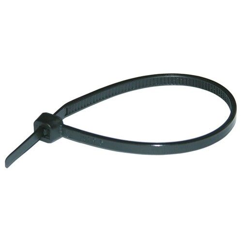 262628 HAUPA Kabelbinder 203x7,6mm UV-beständig schwarz Nylon Produktbild Front View L