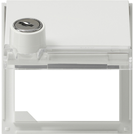 069466 GIRA Adapterrahmen KD BSF Schloss sort Gira TX_44 (WG UP) Reinweiß Produktbild front M