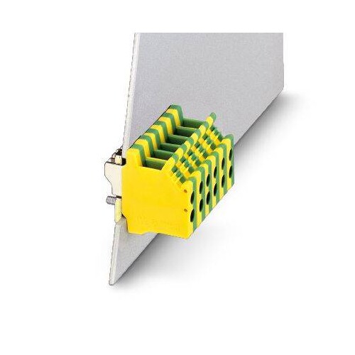 0708315 Phoenix Durchführungsklemme gelb-grün Schraubanschluss 18a 0,2-6mm² Produktbild