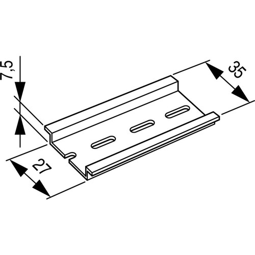 53030 EATON TS35X7,5 NE-TEILE NORMTEILE Produktbild Front View L