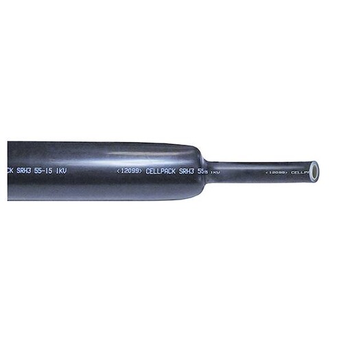 SRH3 12-3/1000 CELLPACK Schrumpfschlauch m. Kleber sw dickwandig Produktbild Front View L