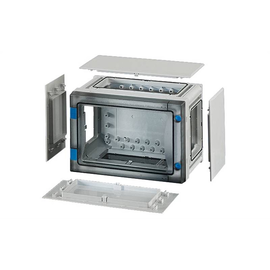 10391000 Hensel FP 0101 Leergehäuse Gr.1 270x180x186mm ENYSTAR transp.Tür+Wänden Produktbild front M