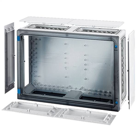 11506000 Hensel FP 0401 Leergehäuse Gr.4 540x360x186mm horiz.ENYSTAR trans.Tür+Wä Produktbild front M